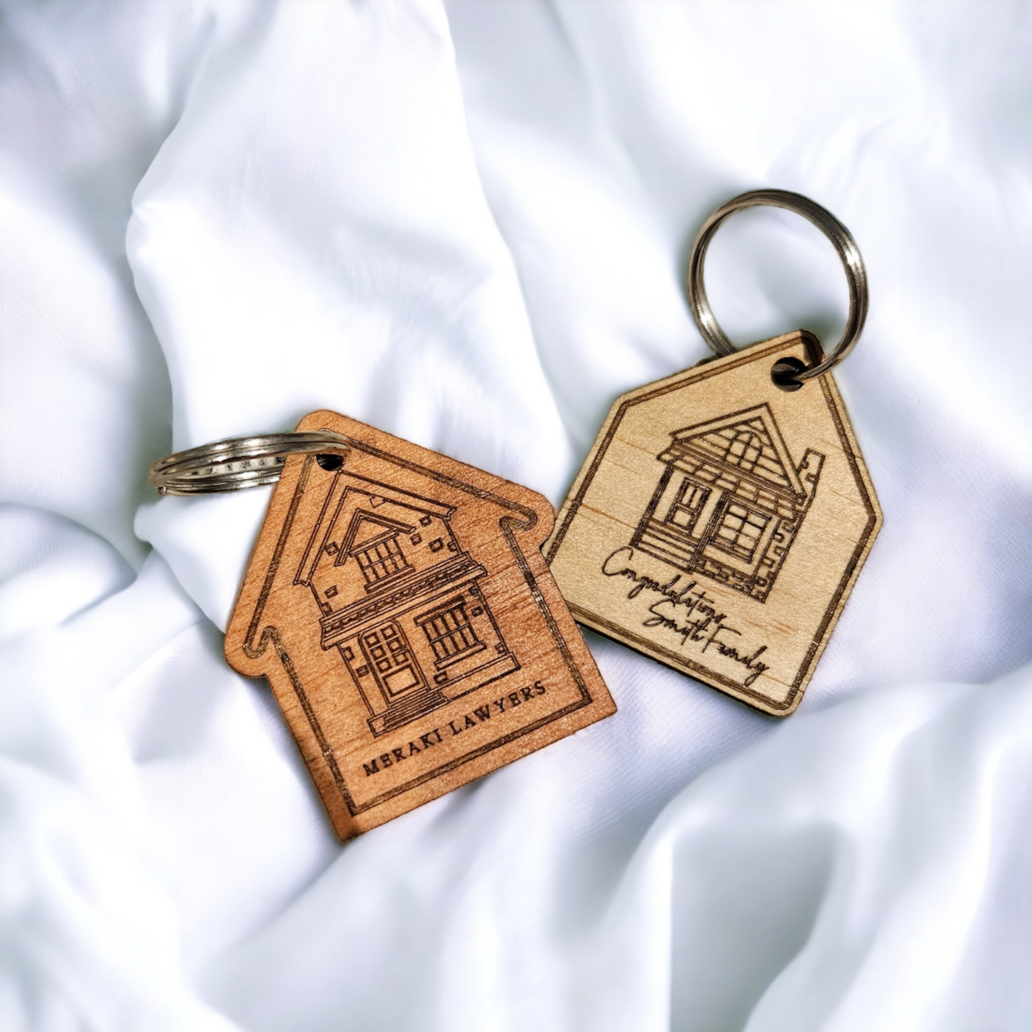 Custom Engraved Key Tags for Wedding Favours