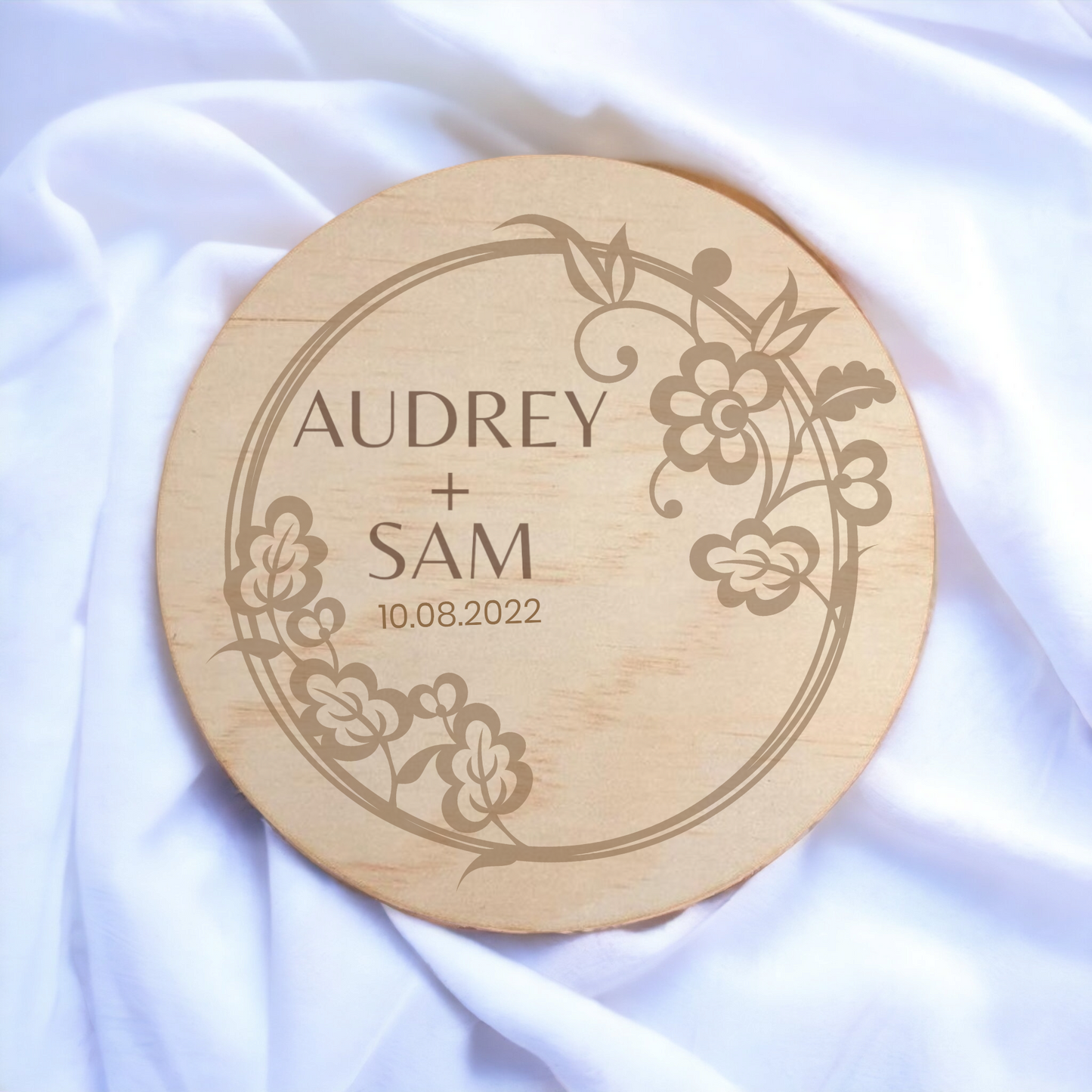 Custom Engraved Coasters for Wedding Favours