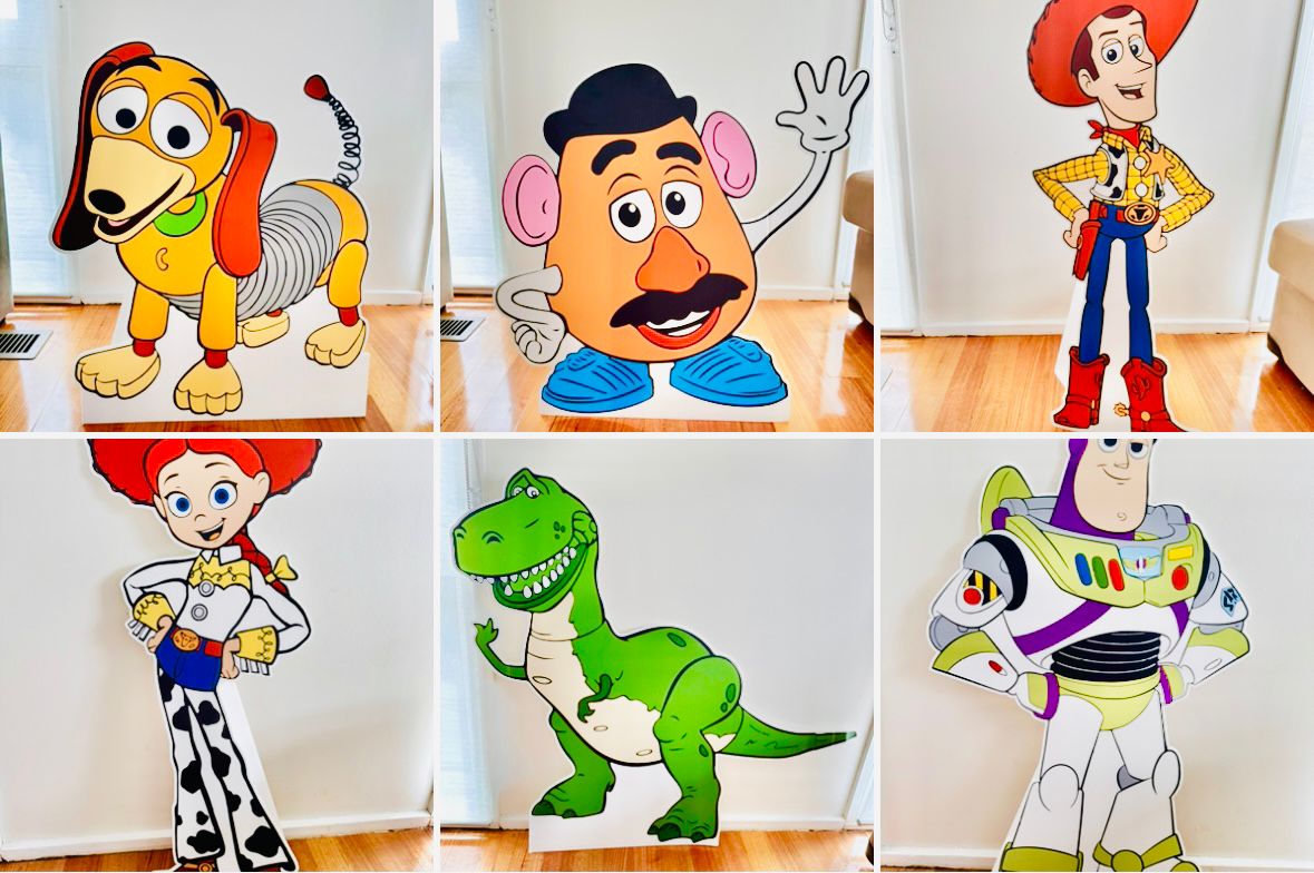 Stand up props, charactor cutout hire - set (AU$ 90) - Toys